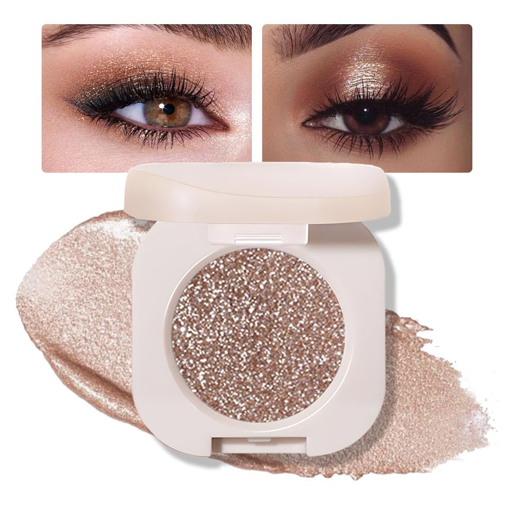 Single Nude Gold Brown Shimmer Eyeshadow